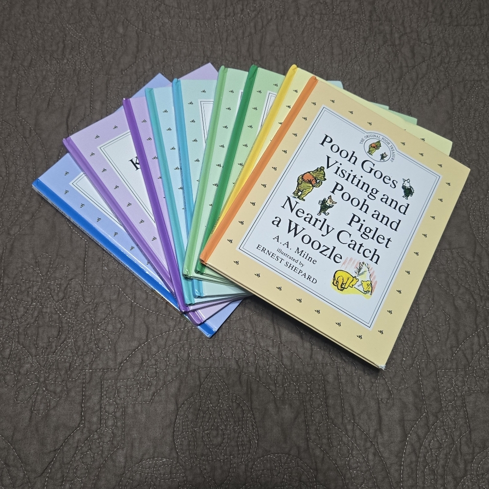 FULL SET (8) ✨ DISNEY WINNIE THE POOH hardback books with BONUS 9th book